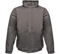 Regatta Blouson Aviateur Homme Imperméable Doublé Polaire avec Capuche dissimulée Dover Jackets Waterproof Insulated Homme Seal Grey/Black FR: XL (Taille Fabricant: XL)