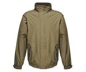 Regatta Blouson Aviateur Homme Imperméable Doublé Polaire avec Capuche dissimulée Dover Jackets Waterproof Insulated Homme Dark Khaki/Black FR: XS (Taille Fabricant: XS)
