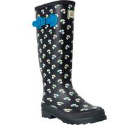 Regatta - Bottes en caoutchouc pour femmes "Orla Kiely Hi II", Trèfle-Vert RG11177 (38 UE) (Noir)