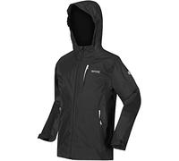 Regatta Calderdale II Veste imperméable zippée pour enfant, Noir, 11 ans