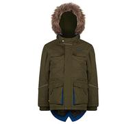Regatta Capton Parka Veste imperméable Enfant, Vert cyprès, 34-inch