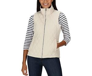Regatta CHARNA B/W Gilet sans Manches matelassé Femme avec Doublure Isolante et Dos ventilé Compatible équitation