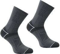 Regatta - Chaussettes "Blister Protection II" pour hommes (pack de 2) RG5823 (43 EU - 47 EU) (Gris granit/gris acier clair)