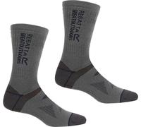 Regatta - Chaussettes de bottes pour homme/femme Unie - Randonnée(pack de 2) RG5986 (43 EU - 47 EU) (Gris vert/bleu marine)