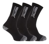 Regatta - Chaussettes de travail renforcées (3 paires) - Homme (39-45) (Noir) - UTRW1257 Noir
