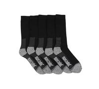 Regatta Professional Mens Pro 5pack Work Socks Chaussettes de Travail, Noir, Taille Unique Homme