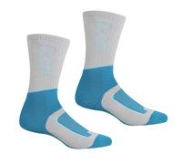 Regatta - Chaussettes pour bottes SAMARIS SEASON - Femme (36-38 FR) (Gris clair/Bleu vif)