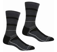 Regatta Samaris Chaussettes 3 saisons pour homme, Homme, Chaussettes, RMH045, Noir/acier foncé, 39-41