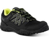 Regatta - Chaussures de randonnée pour enfants "Edgepoint", imperméables RG7403 (35 UE) (Noir/Lime)