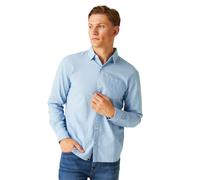 Regatta Chemise à Manches Longues Babbinswood pour Homme, Lin Bleu poudré, M