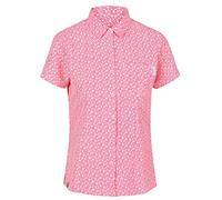 Regatta Chemise avec imprimé Mindano V avec Poche Poitrine et Propriété de séchage Rapide Shirts Femme Néon Pink FR: XS (Taille Fabricant: 10)