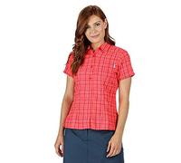Regatta Chemise avec imprimé Mindano V avec Poche Poitrine et Propriété de séchage Rapide Shirts Femme Néon Pink FR: S (Taille Fabricant: 12)
