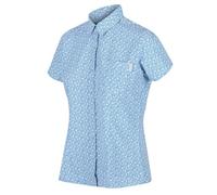 Regatta Chemise avec imprimé Mindano V avec Poche Poitrine et Propriété de séchage Rapide Shirts Femme Blue Aster Print FR: XXS (Taille Fabricant: 8)