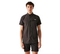 Regatta Travel Pack Away Short Sleeve Shirt Noir 2XL Homme
