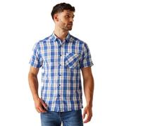 Regatta - Chemise MINDANO - Homme (L) (Blanc/Bleu olympien)