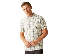 Regatta Chemise Mindano VIII Kurzarmhemd pour Homme, Gris argenté/Carreaux cendrés, S