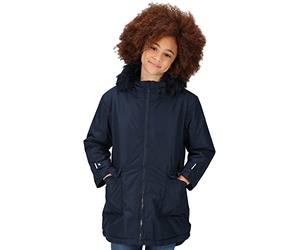 Regatta Childrens/Kids Unisex Adelyn Waterproof Parka Coat Jacket, Veste Imperméable Garçon, Navy,
