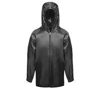 Regatta Ciré Enfant imperméable avec Capuche et DÉTAILS réfléchissants Pro Stormbreak Jackets Waterproof Shell Black FR: S (Taille Fabricant: 5-6)
