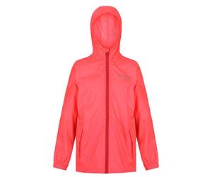 Regatta Ciré Technique et compactable Junior Pack-It Jackets Waterproof Shell Enfant Fiery Coral FR: XL (Taille Fabricant: 9-10)