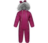 Regatta Combinaison bébé Panya déperlante et Isolante avec intérieur Chaud et Capuche bordée de Fausse Fourrure Combinaison Enfant Beetroot FR : XL (Taille Fabricant : 104)