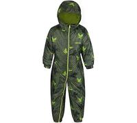 Regatta Combinaison Bébé Splat III Imperméable, Respirante et Isolante Thermo-Guard avec imprimé Graphique Design sur L'ensemble All in 1S Enfant Cypress Green FR: S (Taille Fabricant: 12-18)