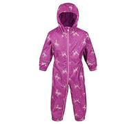 Regatta Combinaison IMPRIMÉE Pobble Imperméable et Respirante avec Doublure Chaude et Bandes réfléchissantes All in 1S Enfant Radiant Orchid FR: XL (Taille Fabricant: 36-48)