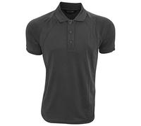 Regatta Coolweave Polo à Manches Courtes pour Homme Coupe Droite Uni Noir Taille XL