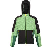 Regatta Dissolvervii Full-Zip Fleece Fabric JasmnGrn/Blk 7-8Y Male