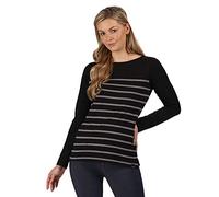 Regatta Ferelith Maillot Manches Longues Femme avec imprimé T-Shirts/Polos/Vests Femme Black FR: 2XL (Taille Fabricant: 20)