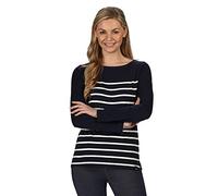 Regatta Ferelith Maillot Manches Longues Femme avec imprimé T-Shirts/Polos/Vests Femme Navy FR: L (Taille Fabricant: 16)