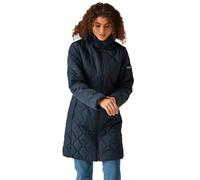 Regatta Womens Fritha III Longline Full Zip Padded Jacket Parka rembourrée, Bleu Marine, 46 Femme
