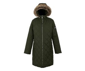 Regatta Fritha Iii Parka isolée rembourrée pour femme, kaki foncé, 40