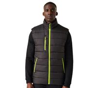 Regatta Men's Navigate Thermal Bodywarmer Doudoune sans Manches isolée, Noir/Vert, XXL Homme