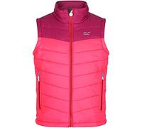 Regatta Gilet sans Manches Junior FREEZEWAY léger, déperlant et Isolant Warmloft Doudoune sans Manches Enfant Neon Pink/Dark Cerise FR : S (Taille Fabricant : 128)