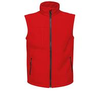 Regatta Gilet Softshell sans Manches Homme imperméable, Respirant E Coupe-Vent Octagon II Bodywarmers Homme Classic Red(Black) FR: 2XL (Taille Fabricant: XXL)