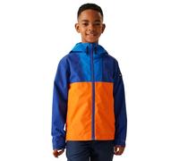 Regatta Hanleigh Veste imperméable et respirante zippée pour garçon, Bleu Oxford/New Royal, 14-15 ans