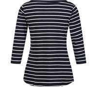 Regatta - Haut "Bayletta" pour femmes manches 3/4 RG10195 (34 FR) (Bleu marine/Blanc)