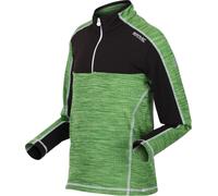 Regatta - Haut en polaire "Hewley" avec demi-zip pour enfants RG7988 (140) (Vert calme/gris moyen)