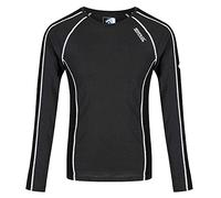 Regatta Haut Manches Longues Isolant et Doux en Laine Mérino BERU avec Traitement Antibactérien de Contrôle des Odeurs Base Layer Homme Ash/Black FR: 3XL (Taille Fabricant: XXXL)