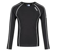 Regatta Haut Manches Longues Isolant et Doux en Laine Mérino BERU avec Traitement Antibactérien de Contrôle des Odeurs Base Layer Homme Ash/Black FR: M (Taille Fabricant: M)