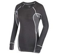 Regatta Haut Technique Manches Longues BERU Respirant et Chaud en Laine Merino avec Traitement de contrôle des odeurs T-Shirt Femme Navy/Magnet FR : M (Taille Fabricant : 42)