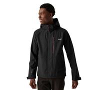 Regatta Hewitts X Veste softshell à capuche zippée pour homme, Noir Rouge Ocre, XL