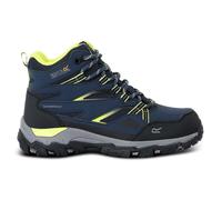 Regatta Holcombe Bottes de randonnée imperméables et respirantes pour enfant, Bleu marine/vert, 10 UK