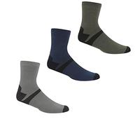 Regatta Homme 3pkoutdoorlstysck Chaussettes, Dark Steel/Dark Denim, 9-12 EU