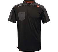 Regatta Homme de Travail Homme Tactical Threads Évacuant Rapidement L'humidité Offensive T Shirts Polos Vests, Noir, S EU