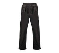 Regatta Homme Professional Pro Packaway Waterproof & Breathable Windproof Overtrousers Pantalon, Noir, M EU