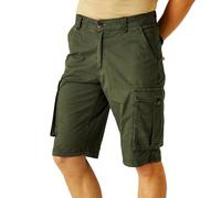 Regatta Homme Shorebay Vintage Look Cargo Short, Dark Khaki, 32W EU