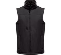 Regatta Hommes Flux Softshell Bodywarmer / Gilet Softshell, sans manches, déperlant RW1213 (M) (Noir)