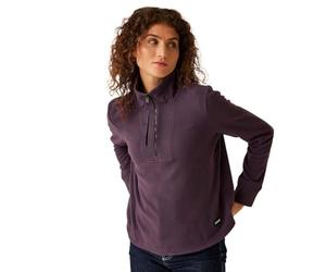 Regatta Julietta Pull d'hiver en polaire avec demi-fermeture éclair pour femme, Bordeaux, 10