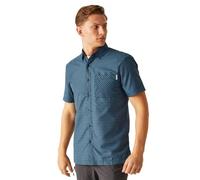 Regatta Kalambo VIII Chemise à Manches Courtes pour Homme, Bleu coronette/Carreaux Denim Clair de Lune